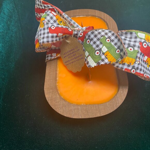 Dough bowl Candle with wood wicks - Picture 2 of 3